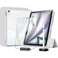 Five-E Apple iPad 11. Nesil (A16) 11 Inc (2025) I-Adapt Essential Ekran Koruyucu Stylus Kalem ve Kılıf Set