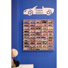 Özbience 50'li Ahşap Oyuncak Araba Rafı, Şık ve Kullanışlı Depolama Çözümü