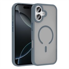 Addison Ip-Ms/17-Gri iPhone 17 Magsafe Telefon Kılıfı - Mat Gri