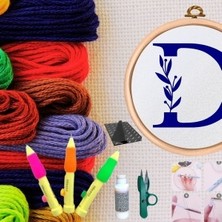 Nuvigo Punch Seti Nakış Seti Kasnaklı Kendin Yap Seti Seri 64