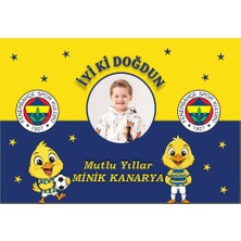StudioSE Fenerbahçe Doğum Günü Parti Seti Afiş ve 10LU Flama Doğum Günü Yazısı Kişiye Özel Tasarım