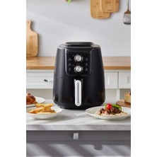 Özbience Airfryer Xl Siyah 4 Kişilik, Kolay Kullanımlı ve Hızlı Pişirme