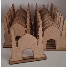 Özbience 20 Adet Ahşap Cami Maket Boyama Seti, Dini Aktivite ve Eğitim Malzemesi