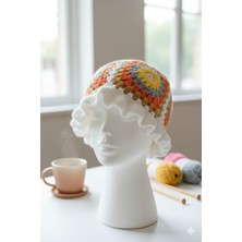 Linas Collection El Yapımı Motif Detaylı Çocuk 3-5 Yaş Kışlık Bere