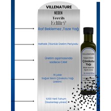 Soğuk Sıkım Çörekotu Yağı 250 ml ,haftalık Taze Üretim ,raf Beklemez