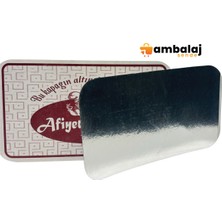 AmbalajSende 750 Gram Alüminyum Kase Kapağı - 100 Adet