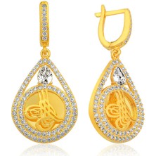 Aya Diamond Gümüş Tuğralı Bayan Küpe