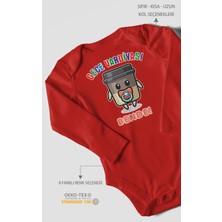 Gece Vardiyası Bende Baskılı Bebek Zıbını – Çıtçıtlı Body | %100 Pamuk Uzun Kol