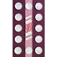 Erbaşlar Lavanta Bahçesi Yuvarlak 20 Parça 6 Kişilik Lüx Kahvaltı Takımı Seti