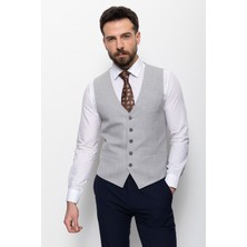 MCR Düz Slim Fit Klasik Erkek Yelek