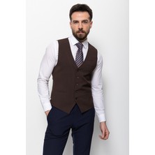 MCR Düz Slim Fit Klasik Erkek Yelek