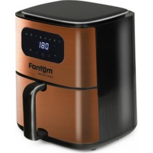 Fantom Dijital Yağsız Fritöz, Bakır Renk, Sağlıklı ve Hızlı Pişirme