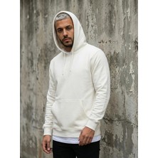 CLAW UP WORK Standart Kalıp Pamuklu Yumuşak Dokulu Basic Kapüşonlu Kanguru Cepli Sweatshirt