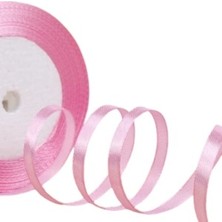 Nuvigo Saten Kurdele 3 Cm 10 Metre Toz Pembe