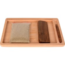 Özbience Ahşap Montessori Eğitici Kumlu Yazı Tahtası, Kreatif ve Öğretici Oyun