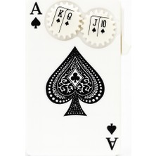 Tobacium Kart Desenli Beyaz Gold Özel Tasarım Çakmak