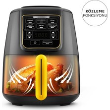 Özbience Air Pro Cook Köz Xl Airfryer Siyah Altın, Sağlıklı ve Hızlı Pişirme