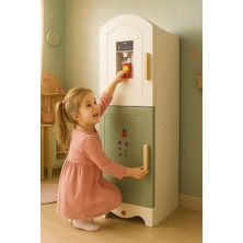 Özbience Boyalı Mini Buzdolabı Oyuncak, Eğlenceli ve Gerçekçi Tasarım