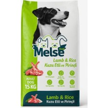 Melse Kuzu Etli ve Pirinçli Yetişkin Köpek Maması 15KG (18 Protein 10 Yağ)