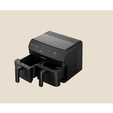 Grundig Çift Hazneli Airfryer Siyah 2400W, Sağlıklı ve Pratik Yemek Seçeneği