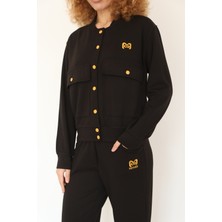 Modal Kumaş Kolej Montlu Çıtçıtlı Ikili Takım 4003