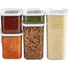 Lossa Kare Vakumlu Saklama Kabı 5`li Set ( Lisinya )