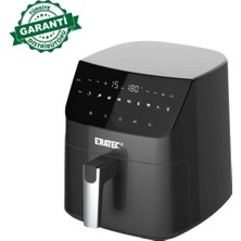 Özbience Siyah Airfryer Xxl 6,5 L Sıcak Hava Fritözü 1500W, Sağlıklı Pişirme