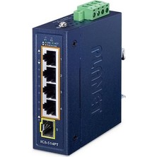Planet PL-IGS-514PT 4 Port Gigabit 1 Port Sfp Poe+ Industrial Ethernet Switch