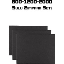 Sulu Zımpara Seti 3'lü (800-1200-2000 Kum) A4 Boyutunda