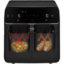 Beko Çift Hazneli 2in1 Fitfry Az Yağlı Airfryer, Sağlıklı ve Pratik Pişirme