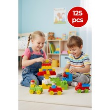 Polesie Inşaatçı Yapı Seti – 125 Parça Renkli Blok Oyuncak Seti (Araç ve Figürlü)
