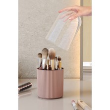 Şeffaf Kapaklı Makyaj Fırça Düzenleyici, Organizer ve Makyaj Masası Aksesuarı