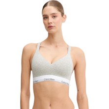 Calvin Klein Kadın Gri Destekli Lift Bralette Sütyen LV00QF8500