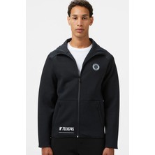 Lacoste Men's Full Zip Hoodie Sweatshirt Erkek Kapüşonlu Tam Fermuar Sweatshirt Siyah