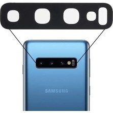 OEM Samsung Uyumlu Galaxy S10 Plus Kamera Camı Siyah