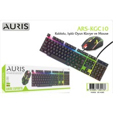 ARS-KGC10 Işıklı Oyuncu Kablolu Klavye ve Mouse Set