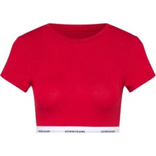 Guess Jeans Kadın Kırmızı Modal Karışımlı Bralet W5YZ02KBBU1-G585