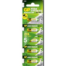 27A Pil  12V Alkalin 5 Adet