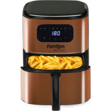Fantom Dijital Yağsız Fritöz, Bakır Renk, Sağlıklı Pişirme, Hızlı ve Pratik Kullanım