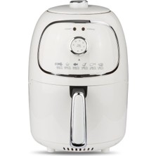 Özbience Airfryer Yağsız Fritöz Beyaz, Sağlıklı Pişirme, Pratik ve Kolay Kullanım
