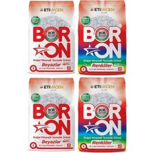 AQUABOR Boron Çamaşır Makinesi Deterjanı Renkliler Için Toz 8 kg Beyazlar Için Toz 8 kg