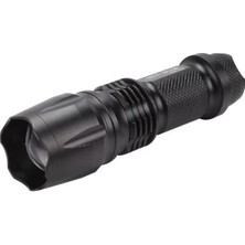 Gold Orion Km-84 Tasarruflu Şarjlı Zoomlu Metal El Feneri Kemer Klipsli ( Lisinya )