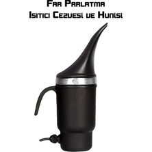 Yeni Nesil Far Temizleme Parlatma Isıtıcı Cezve ve Huni Temizlik Seti