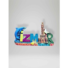 Mundy Izmir Temalı Polyester Kabartmalı Magnet – Buzdolabı Süsü – 9,5 x 6 cm Hediyelik (KOD:1056)