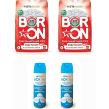 AQUABOR Doğal Toz Çamaşır Deterjanı Beyazlar Için 52 Yıkama 8 kg + 2 Adet Bortam Dezenfektan