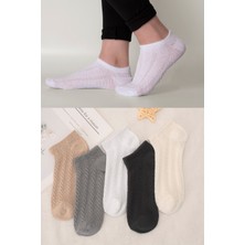 Bgk Kadın Desenli Patik Çorap 5'li