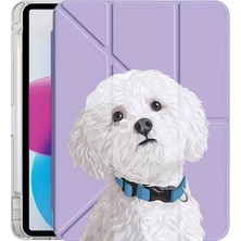 Senada Galaxy Tab S10 Fe+ Plus 13.1" Kılıf Uvbaskılı Uyku Modlu Kalem Bölmeli Standlı Kaniş