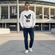 Hena Siyah Beyaz Asalet – Taraftar Ruhu Üzerinizde! Unisex Sweatshirt Beyaz