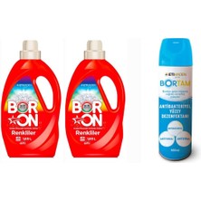 AQUABOR Doğal Mineralli Sıvı Çamaşır Deterjanı Boron Renkliler Için 52 Yıkama+ Bortam Dezenfektan