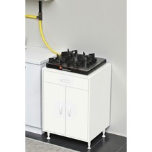 Eliusta Nehir 65 cm Mutfak Dolabı Çok Amaçlı Ankastre Set Ocak Dolabı 65X88X48 cm Raflı 2 Bölmeli Dolap